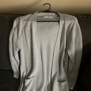Old Navy Light Gray Knit Cardigan